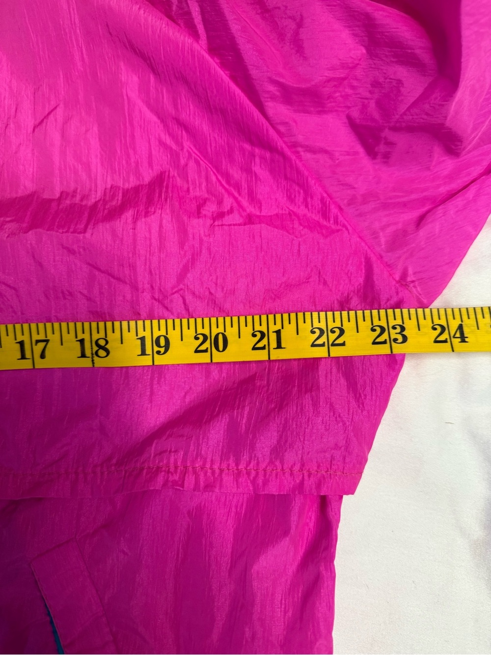 Forrester’s Vintage neon pink teal MEDIUM windbreaker jacket colorblock neon - Picture 9 of 10